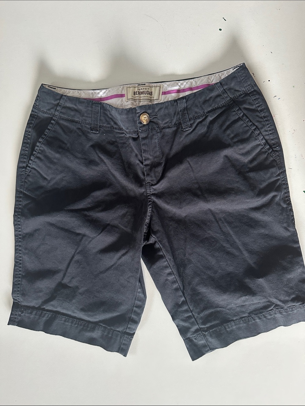 Old Navy Women's Navy Bermuda Shorts